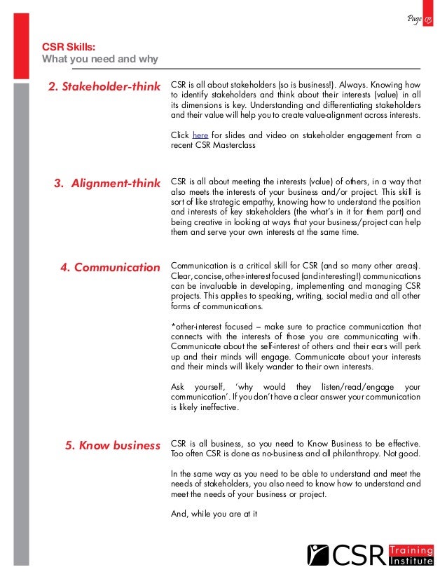 csr skills what you need and why csr skills