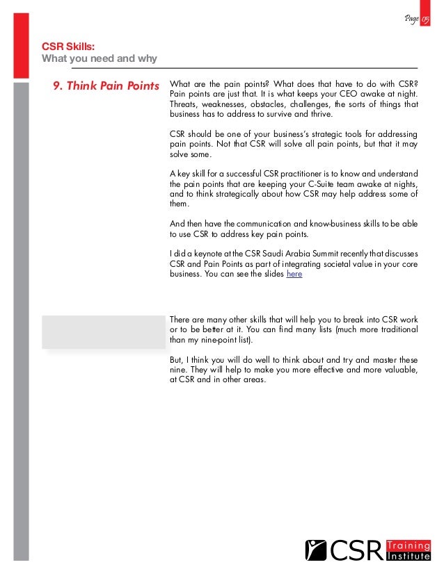csr skills what you need and why csr skills