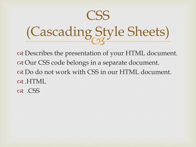 Cascading Style Sheets | PPT
