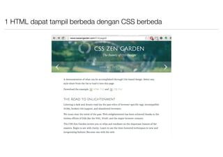 CSS Dasar #1 : Intro | PDF