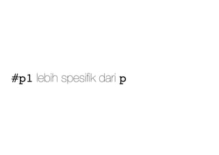 CSS Dasar #10 : Specificity | PDF