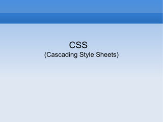 CSS | PPT