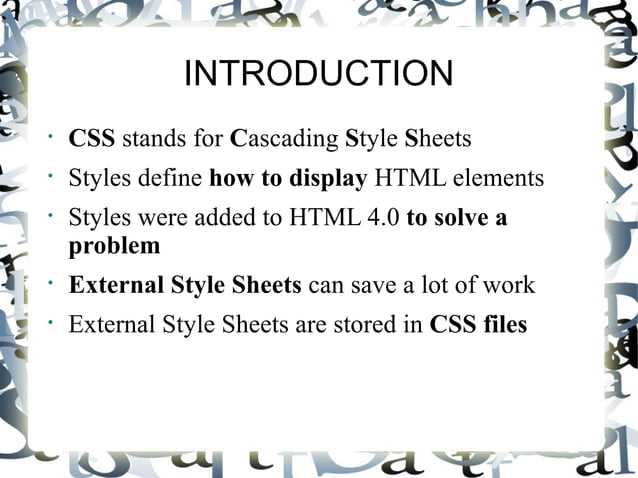 Css | PPT
