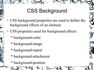 Css | PPT