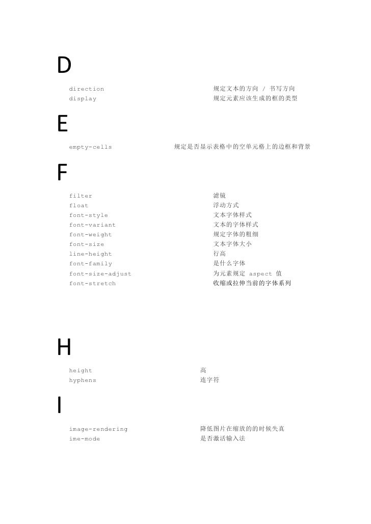 Css 参考