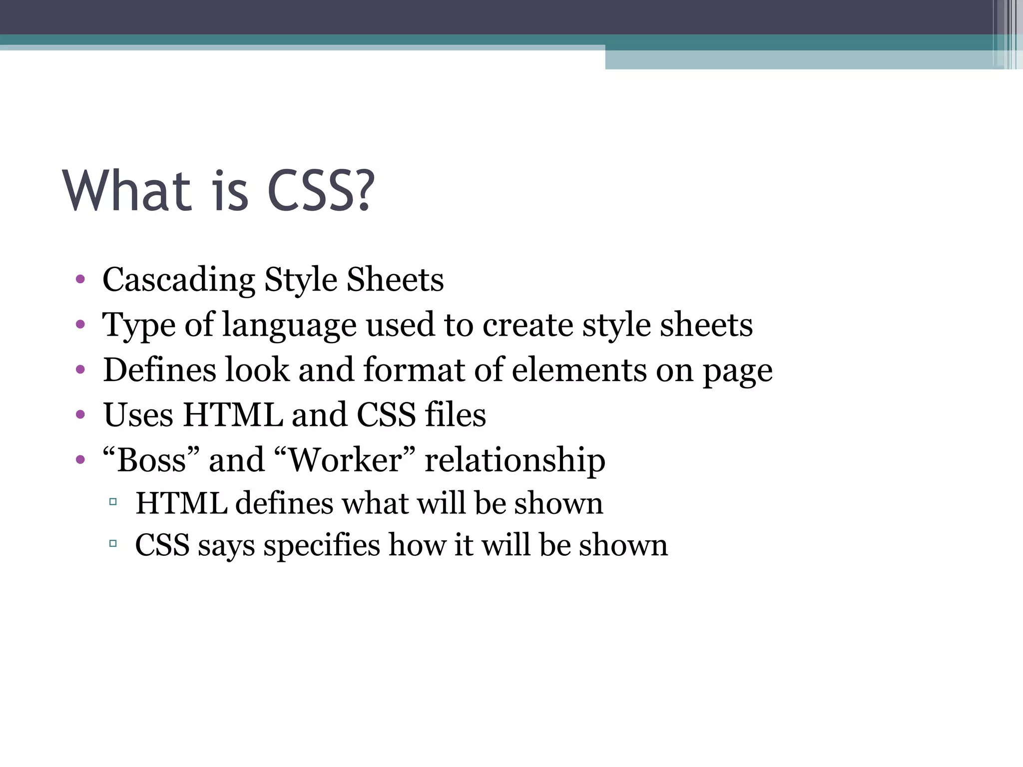 CSS | PPT
