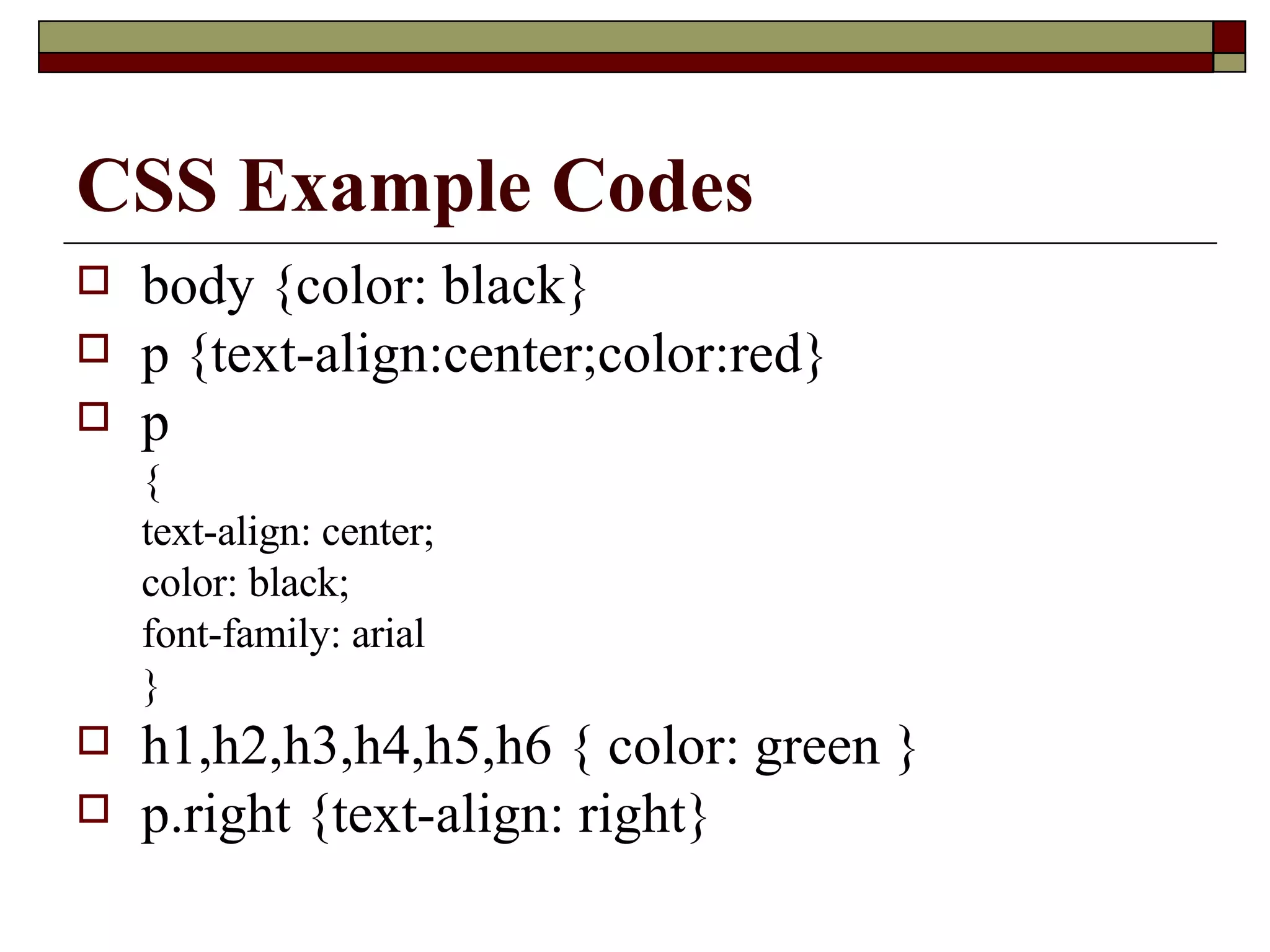 CSS | PPT
