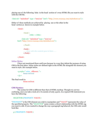 Css | PDF