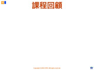 Copyright © 2012 FITPI. All rights reserved.
57
課程回顧
 