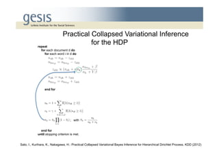 Variation Practical Practical Collapsed Stochastic Variational Inference | PDF