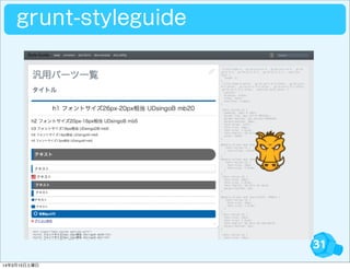 31
grunt-styleguide
14年3月15日土曜日
 
