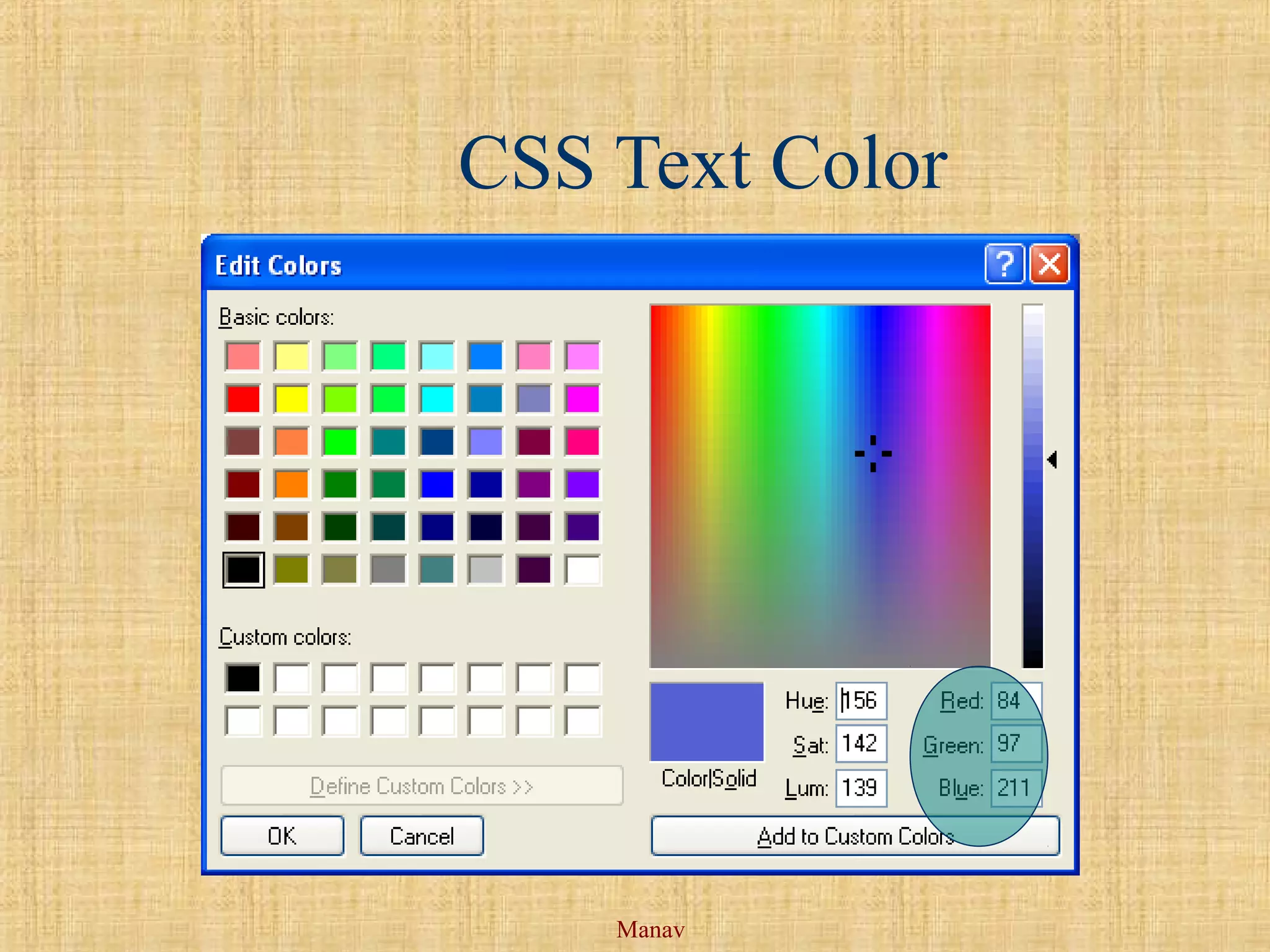 Manav
CSS Text Color
 