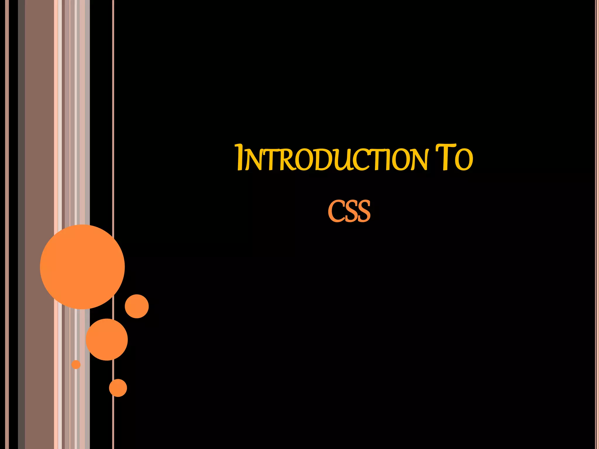 introduction to CSS | PPT