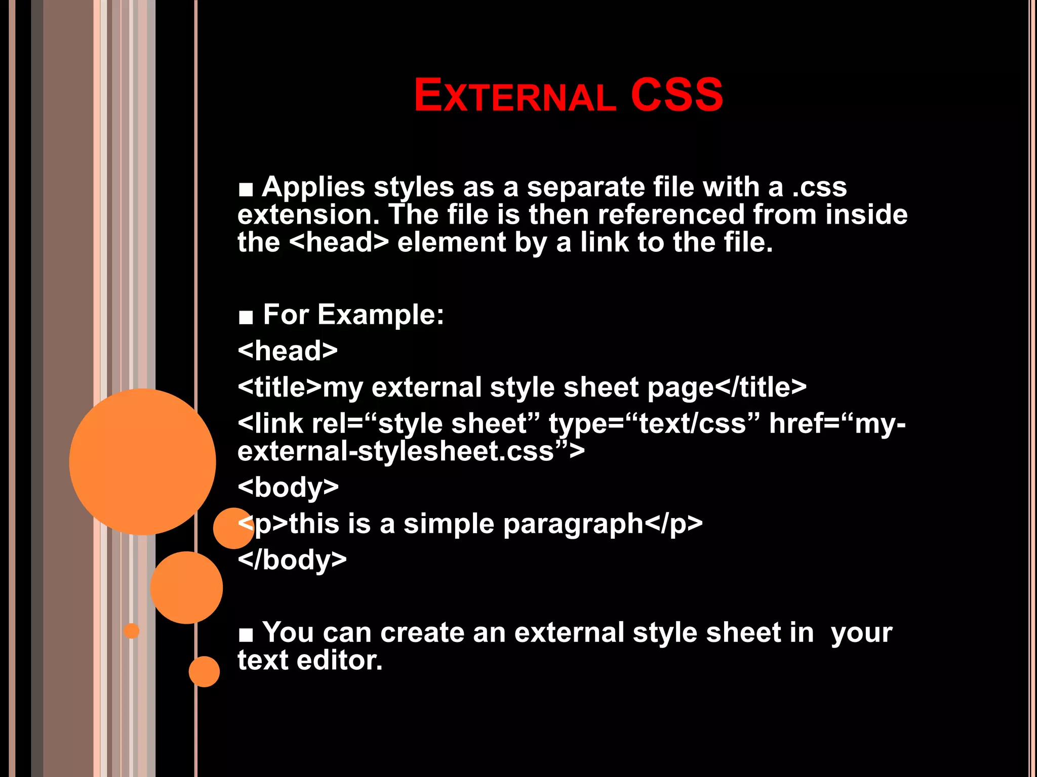 introduction to CSS | PPT