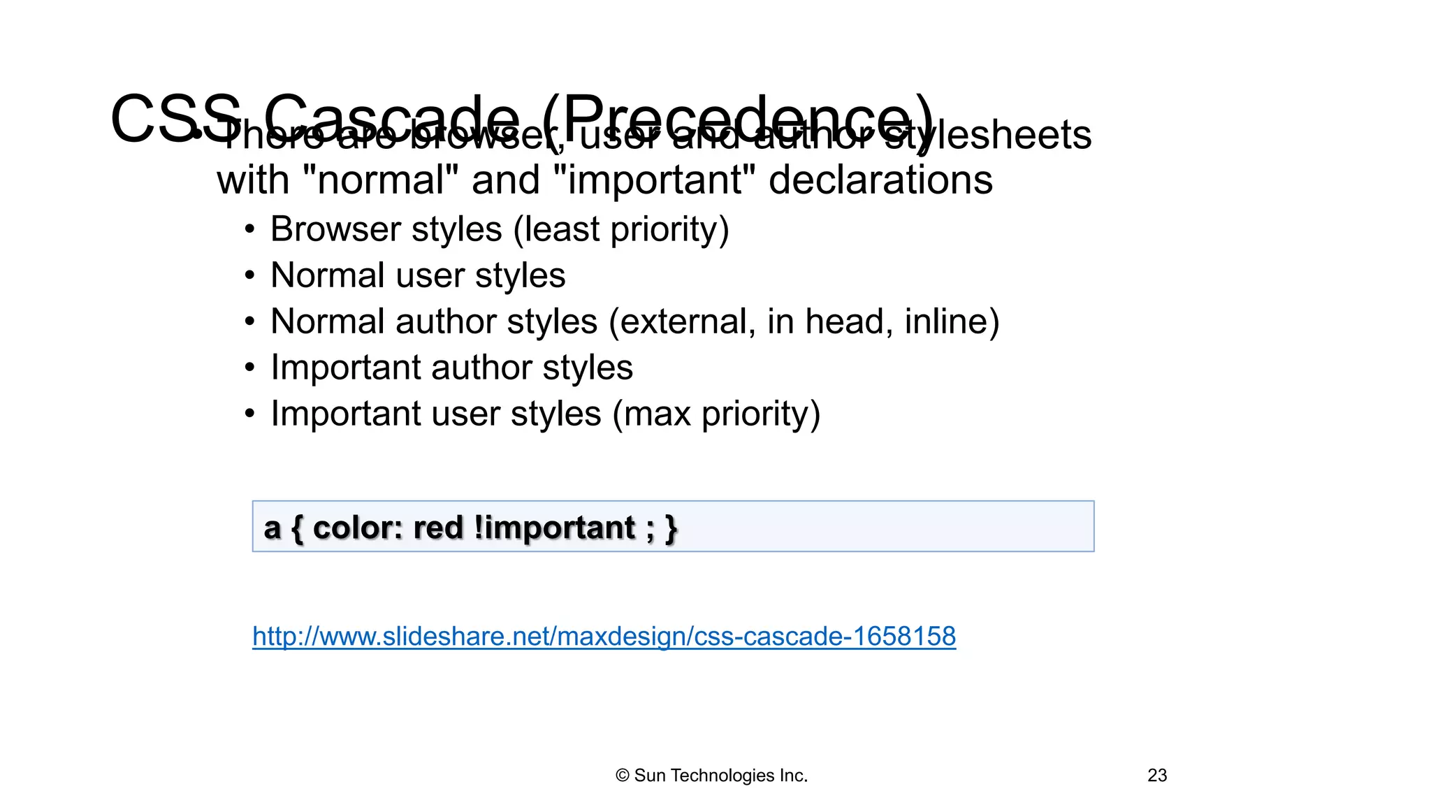 Cascading Style Sheets - CSS | PPT