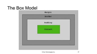 The Box Model
47© Sun Technologies Inc.
 