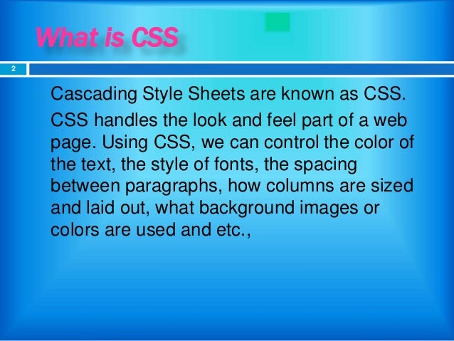 Css