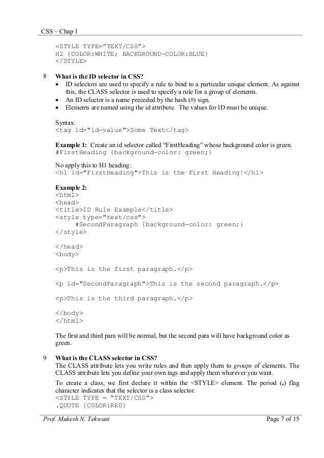 Cascading Style Sheets