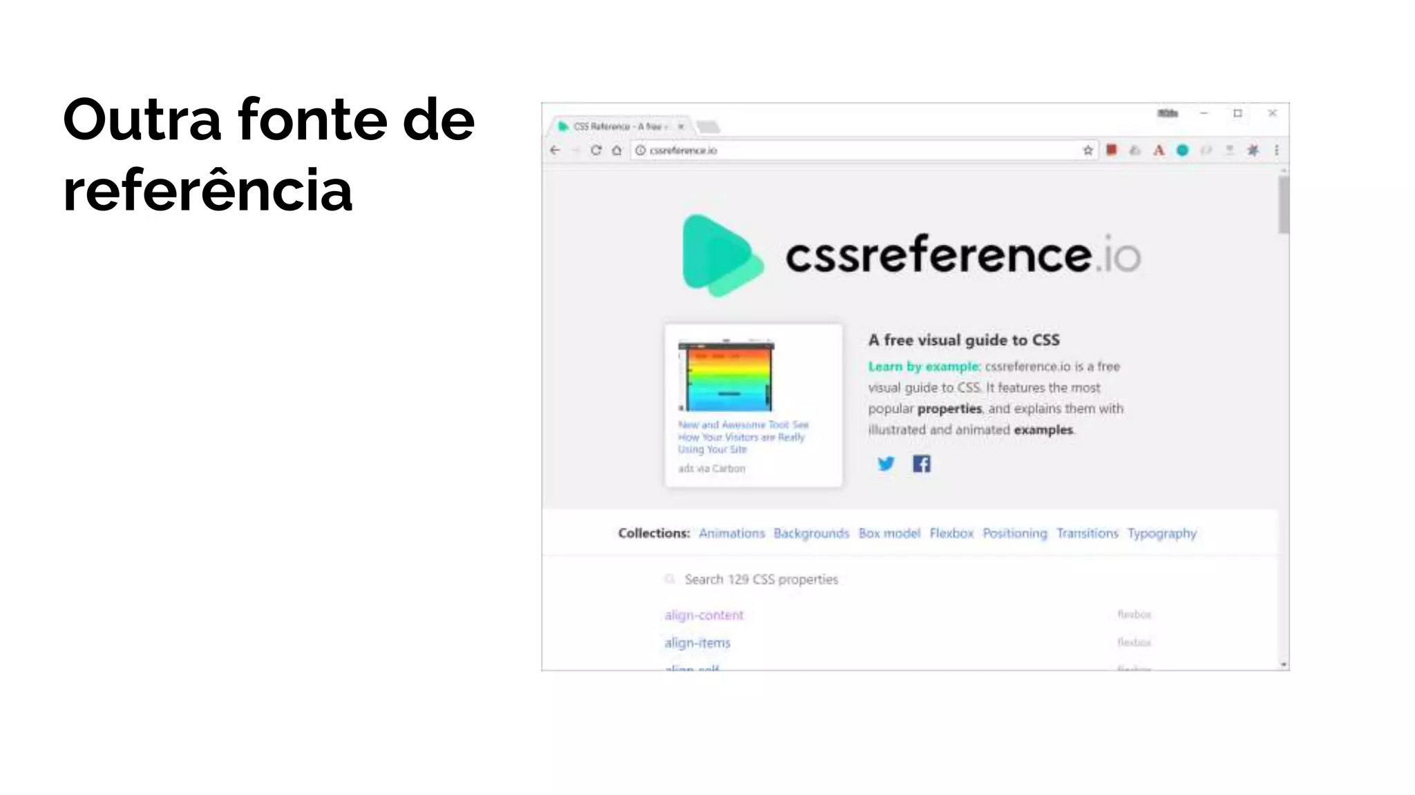Outra fonte de
referência
 