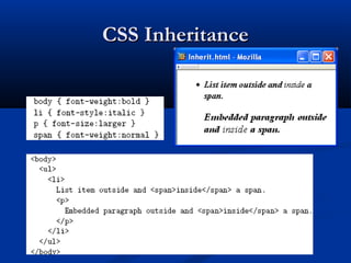 CSS InheritanceCSS Inheritance
 