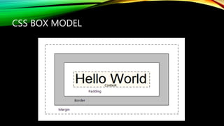 CSS BOX MODEL
 