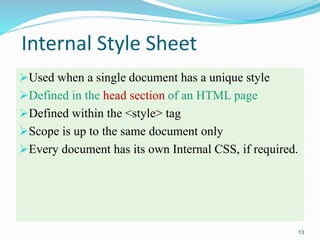 CSS (Cascading Style Sheet) | PPT