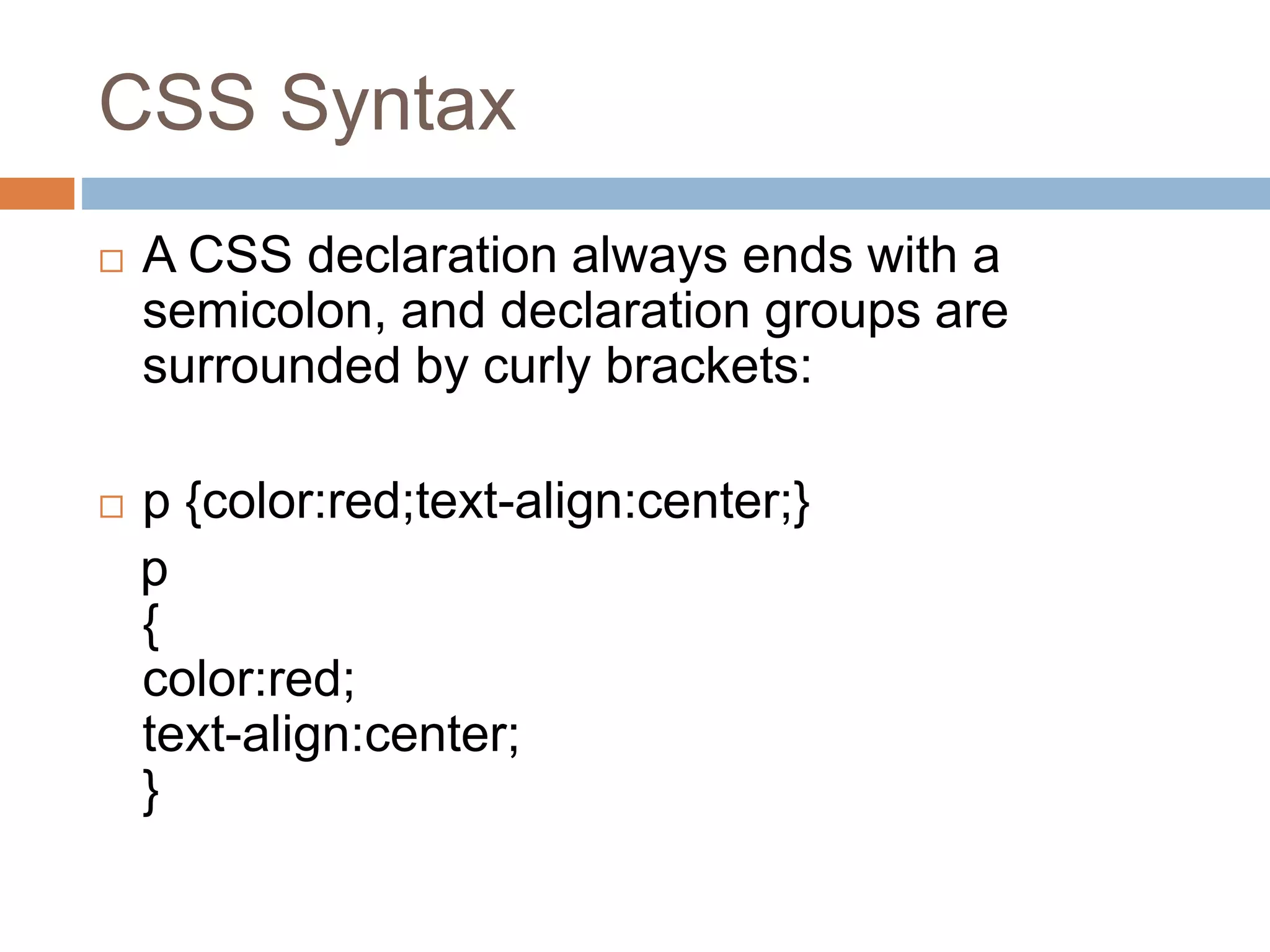 Introduction to CSS | PPTX