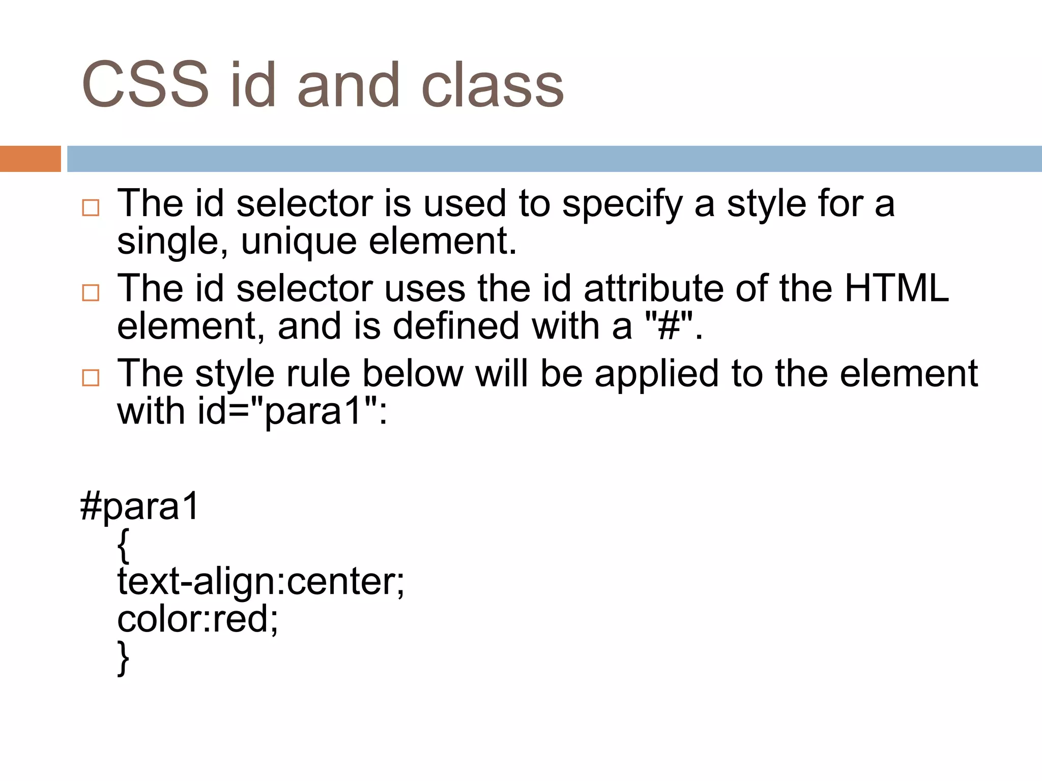 Introduction to CSS | PPTX