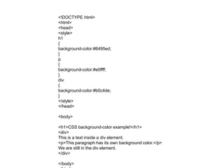 Introduction to CSS | PPT