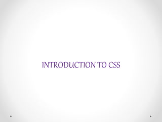 CSS | PPT | Free Download