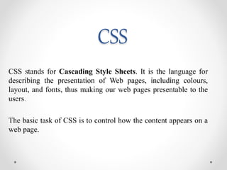 CSS | PPT image.