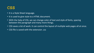 CSS Topic wise Short notes ppt by Navya.E | PPTX