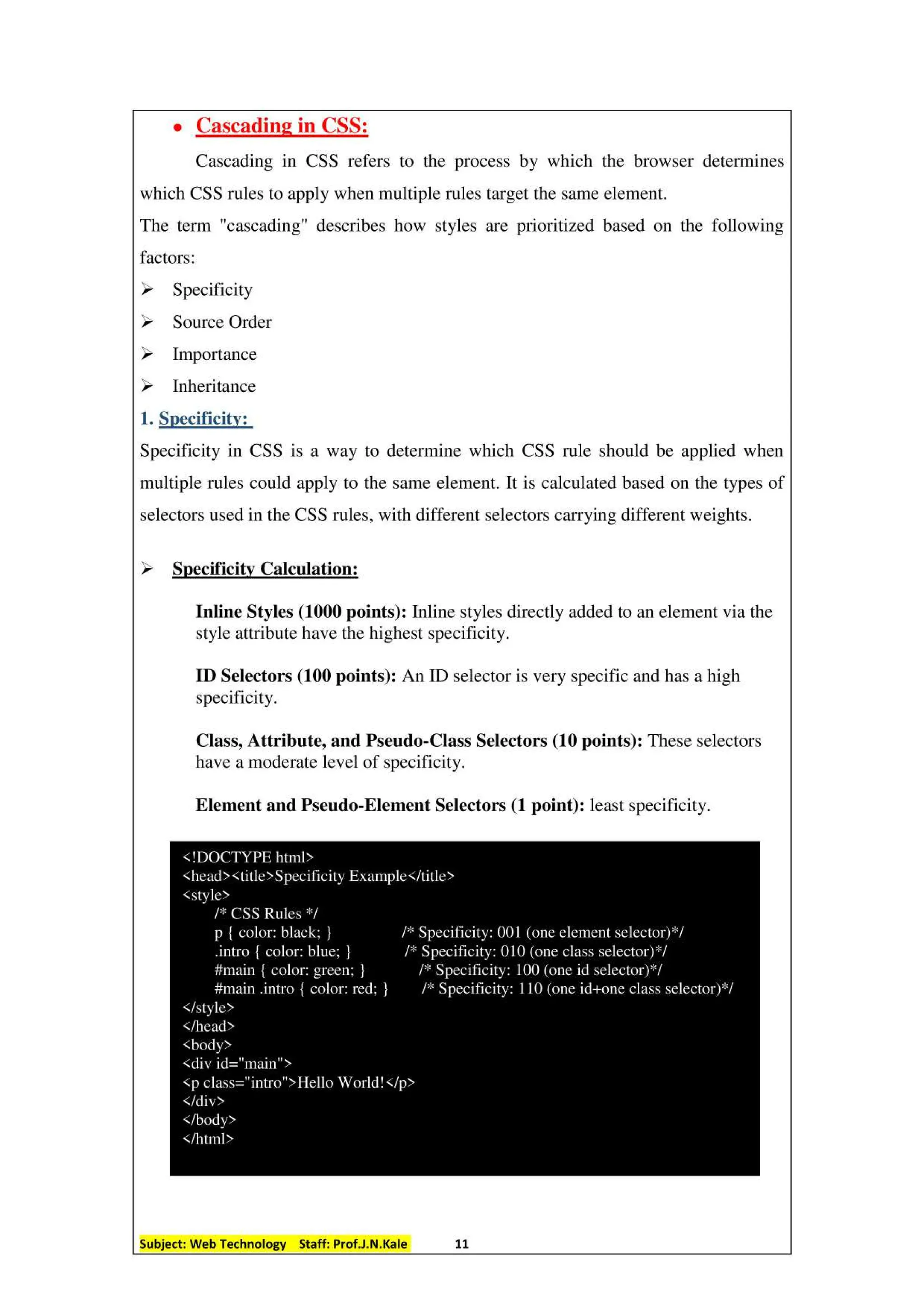 Comprehensive Guide to Cascading Style Sheets (CSS)