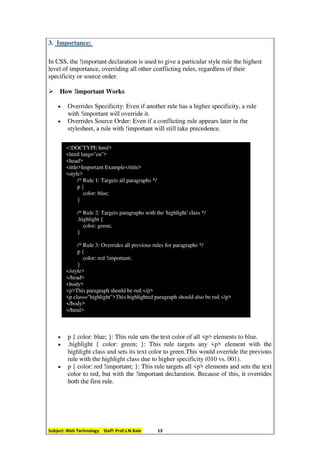Comprehensive Guide to Cascading Style Sheets (CSS) | PDF