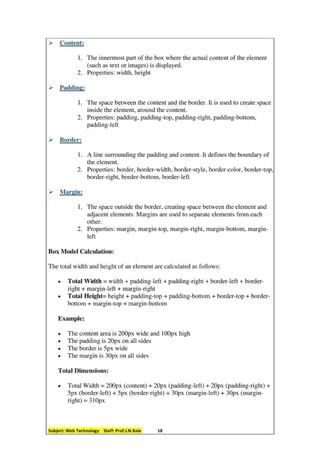 Comprehensive Guide to Cascading Style Sheets (CSS) | PDF