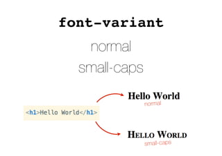Small Caps Html CSS Dasar #4 : Font Styling | PDF