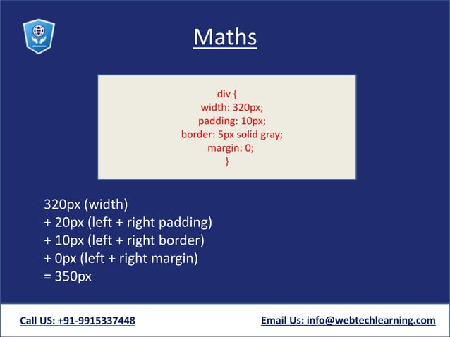 Css box-model | PPTX | Web Design and HTML | Internet
