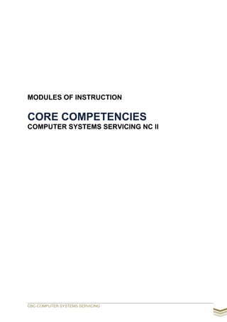 Css Competencies Based Learning Module CSS CBC | PDF