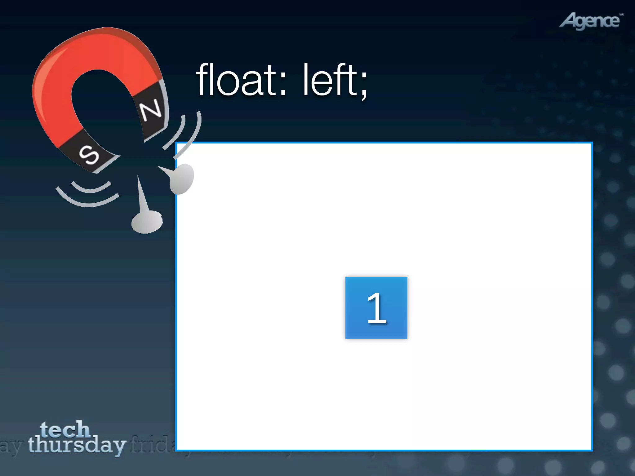ﬂoat: left;




          1
 