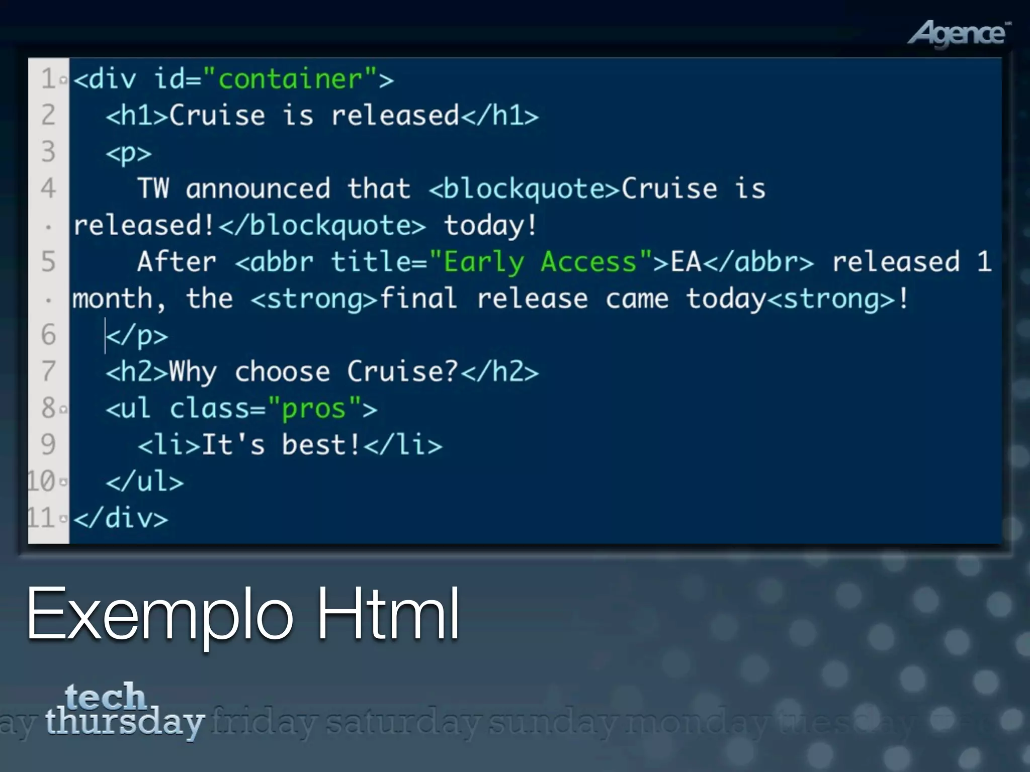 Exemplo Html
 