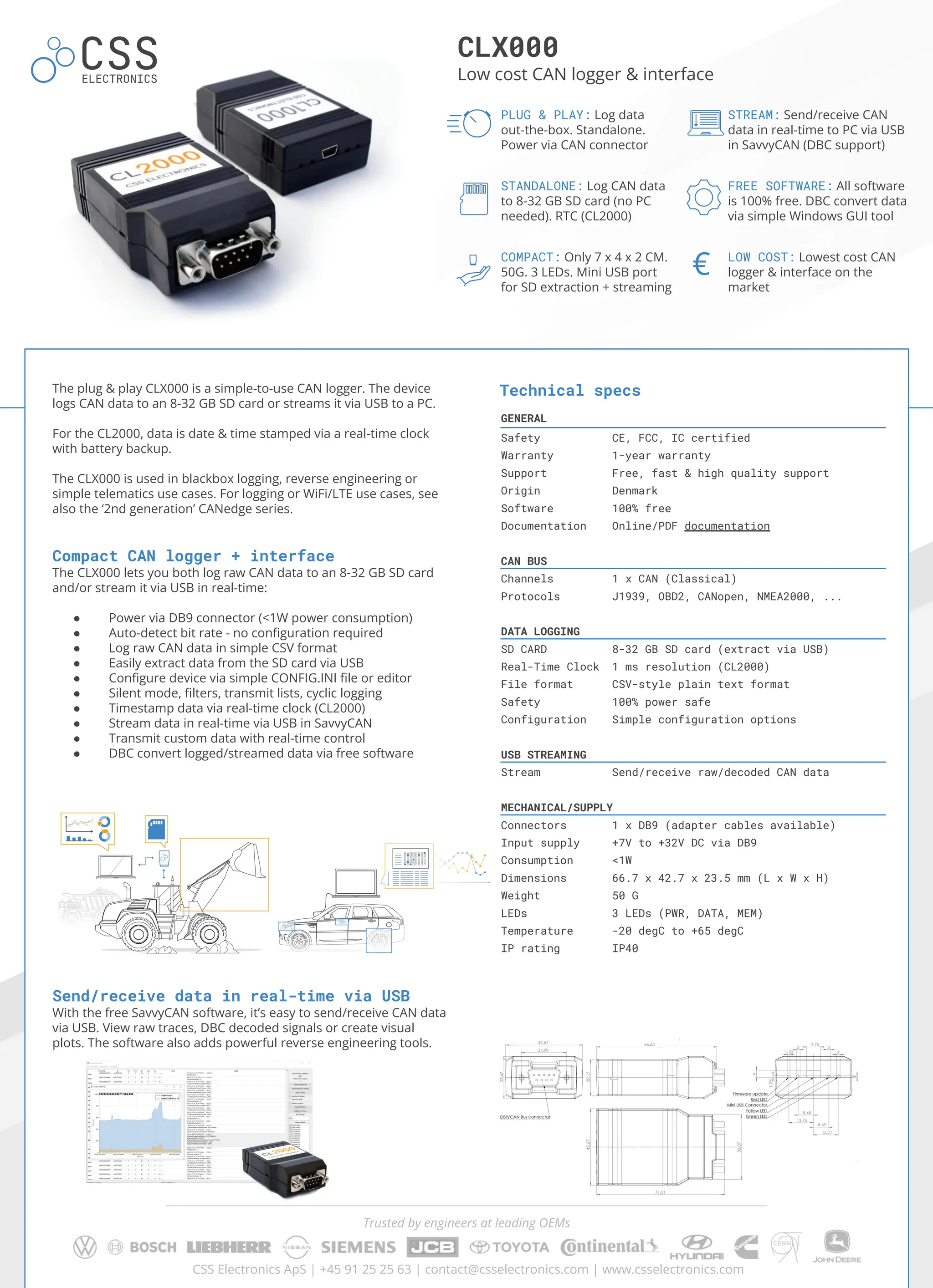CSS Electronics Catalog for automotive industry | PDF