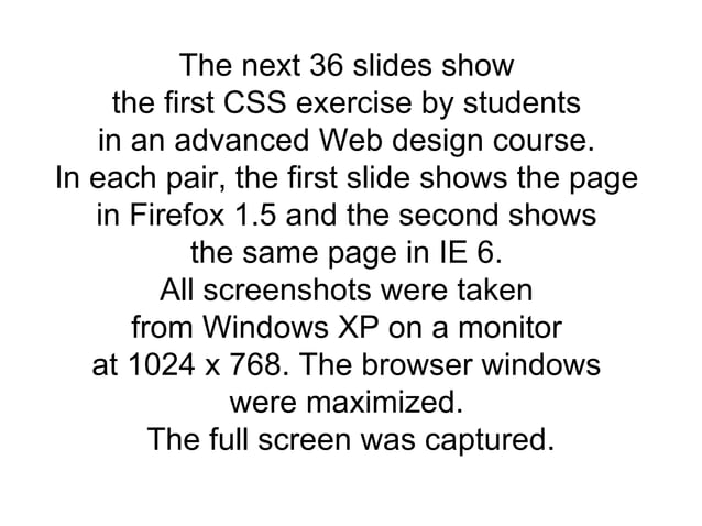 CSS Exercise 1: 18 Examples | PPT