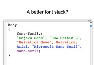 CSS font-stacks | PDF