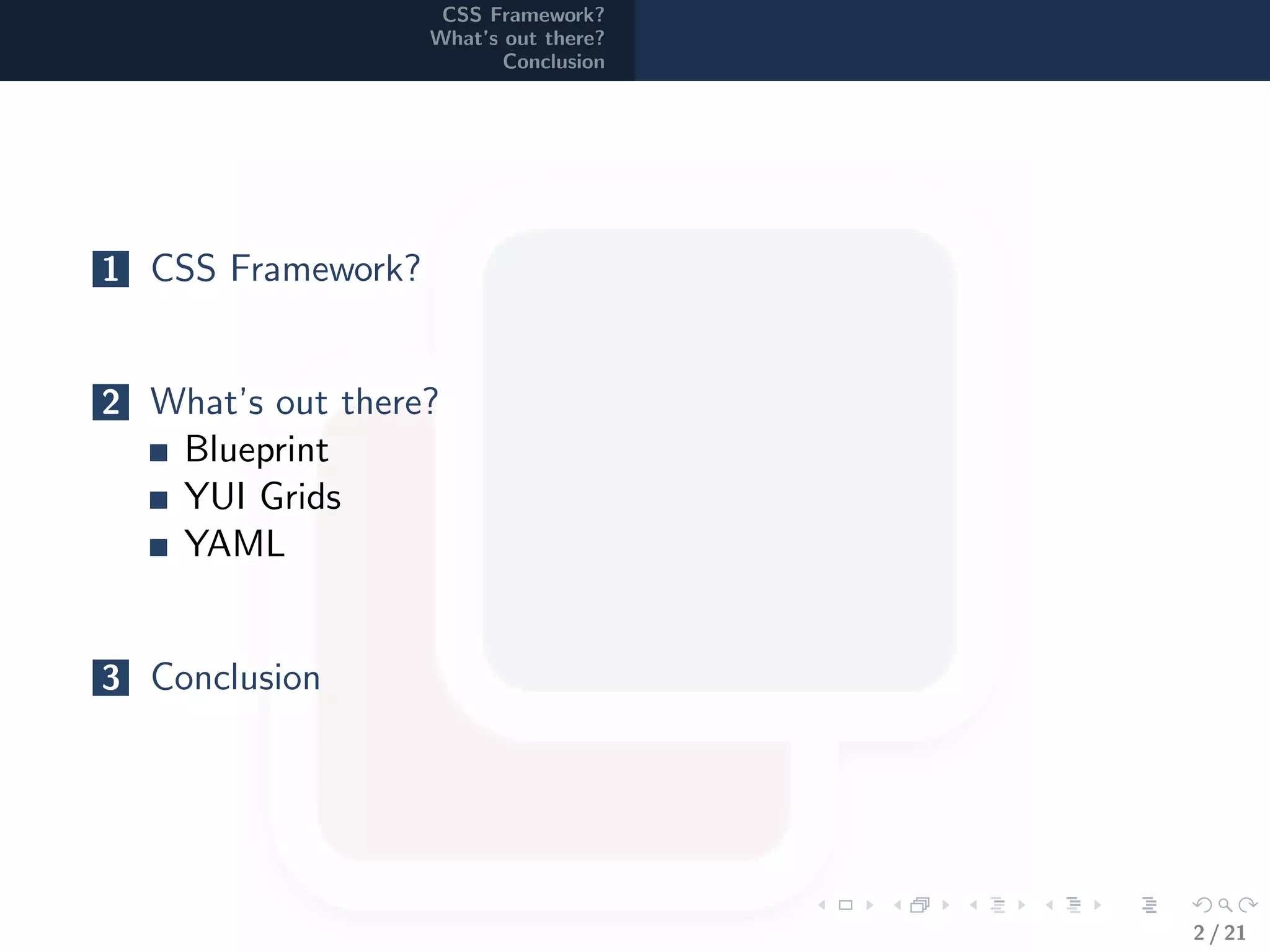 CSS Frameworks | PPT