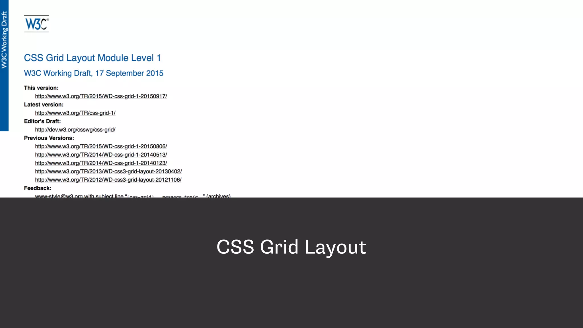 CSS Grid Layout
 