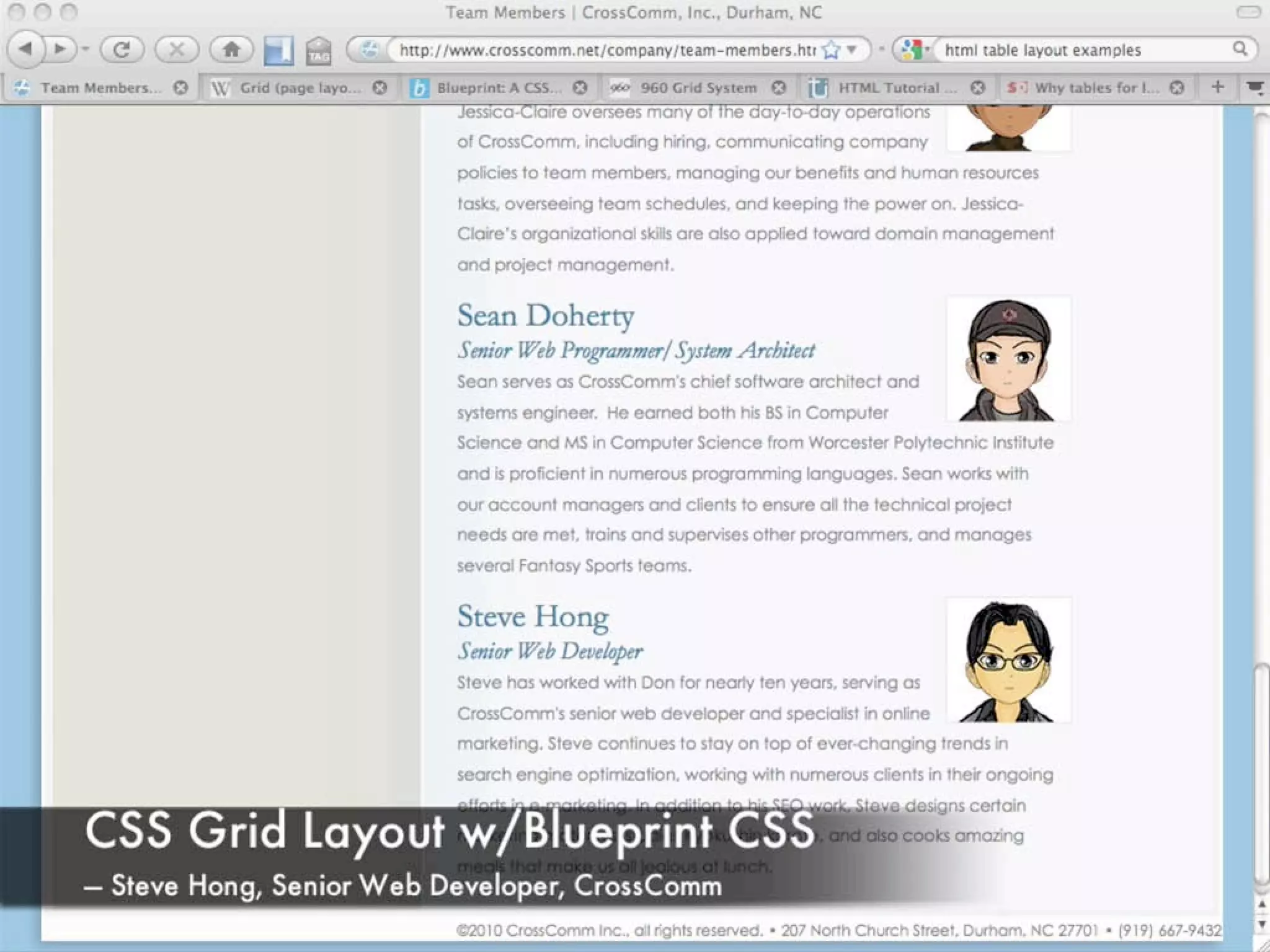 CSS Grid Layout w/ Blueprint CSS