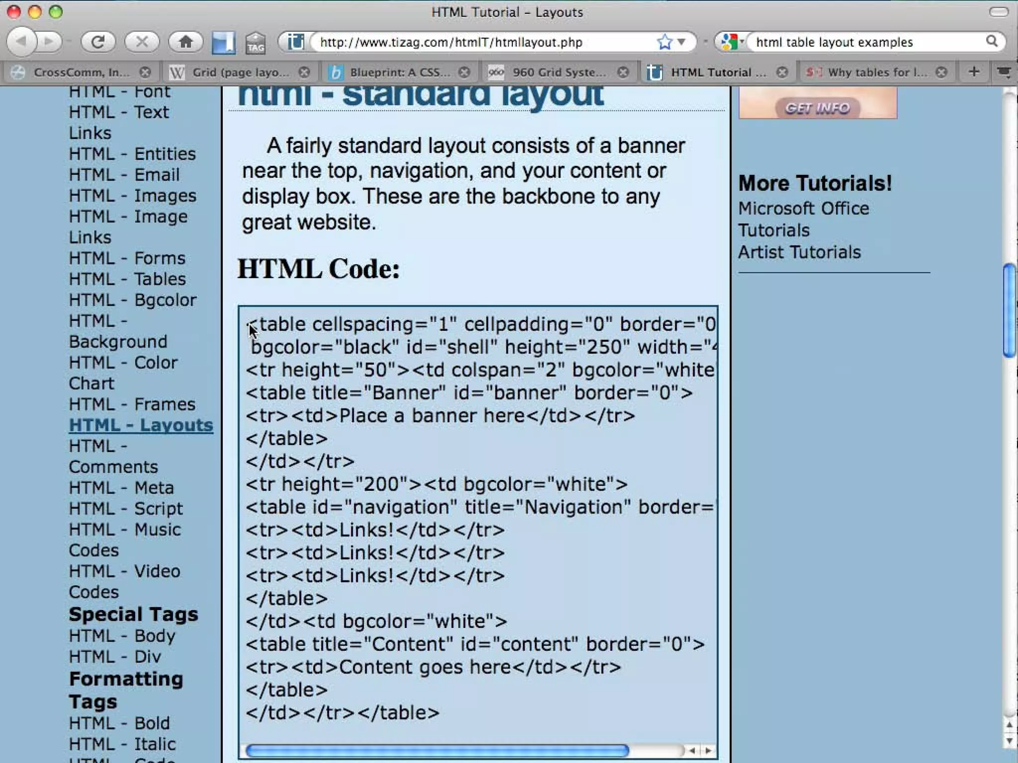 CSS Grid Layout w/ Blueprint CSS