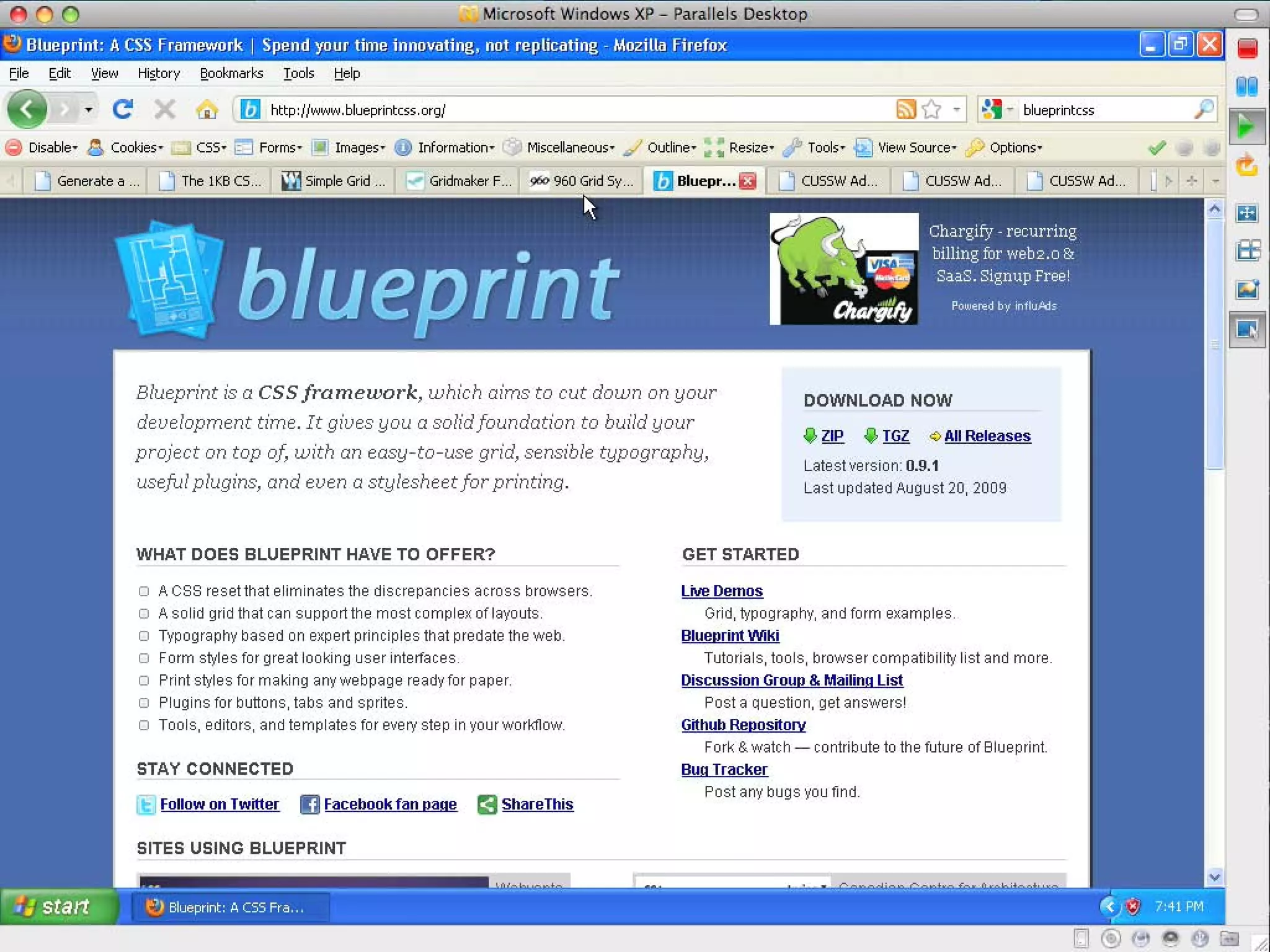CSS Grid Layout w/ Blueprint CSS