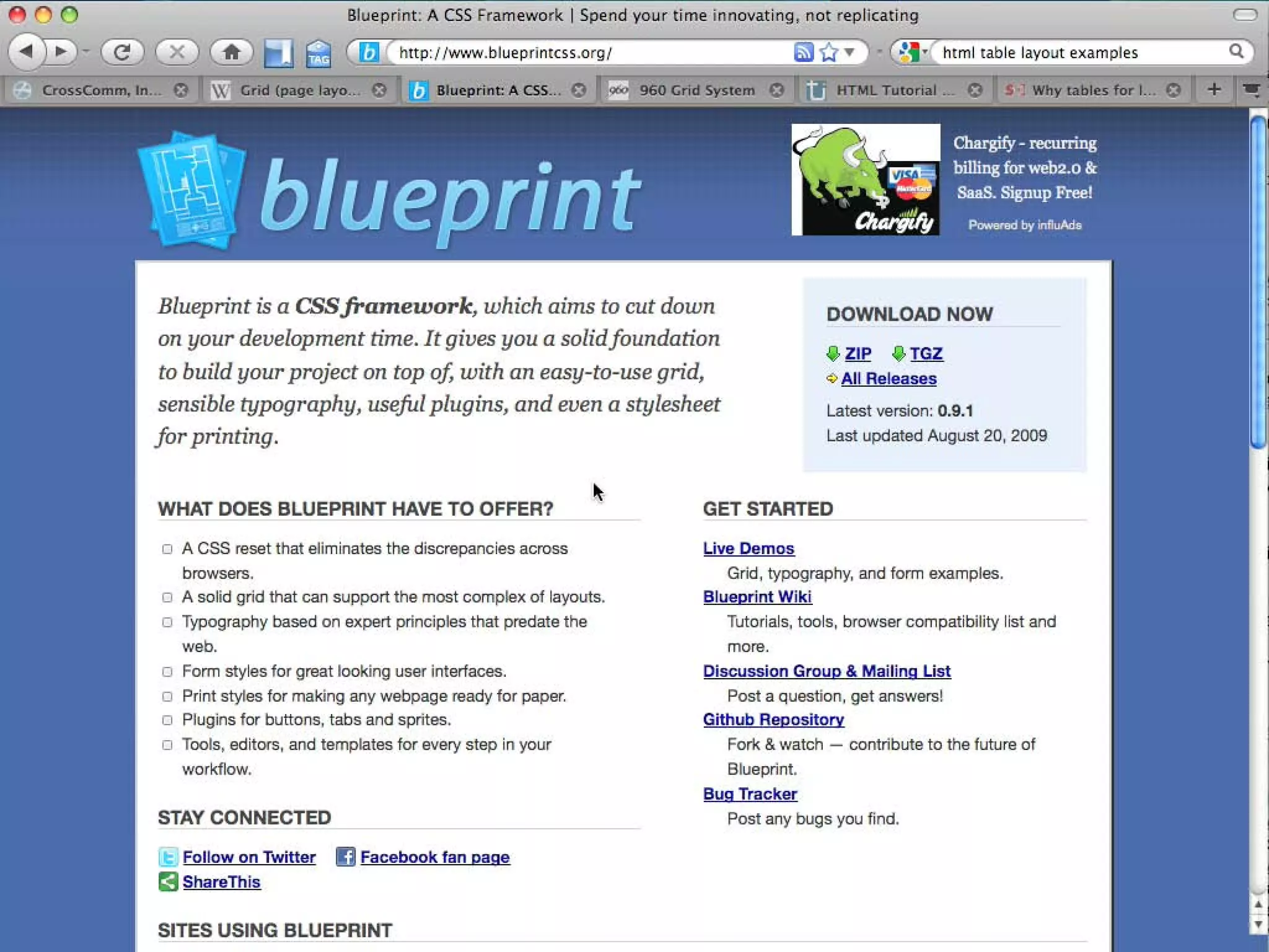 CSS Grid Layout w/ Blueprint CSS