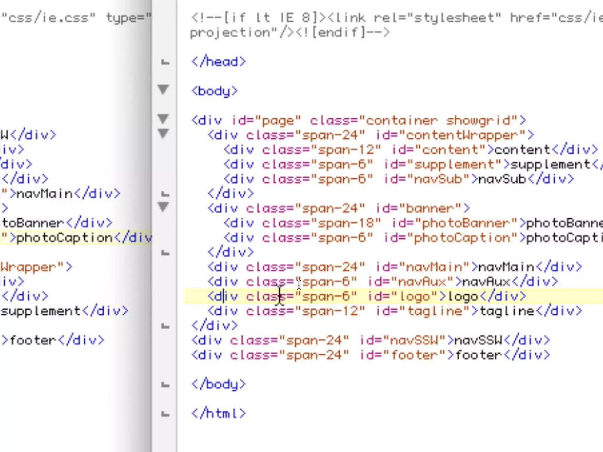 CSS Grid Layout w/ Blueprint CSS